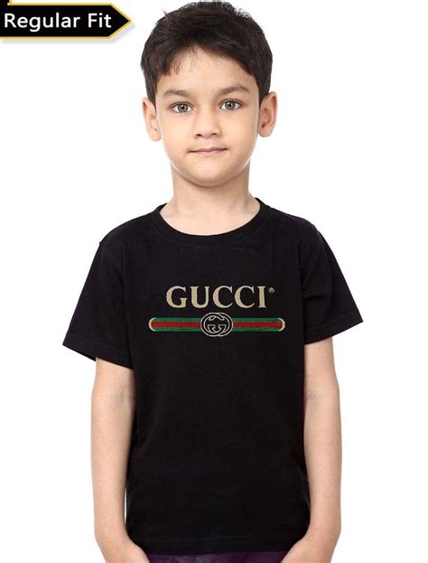 t shirt gucci bambini|gucci shirt for kids boys.